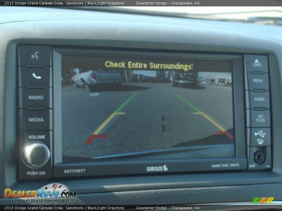 2013 Dodge Grand Caravan Crew Sandstone / Black/Light Graystone Photo #12