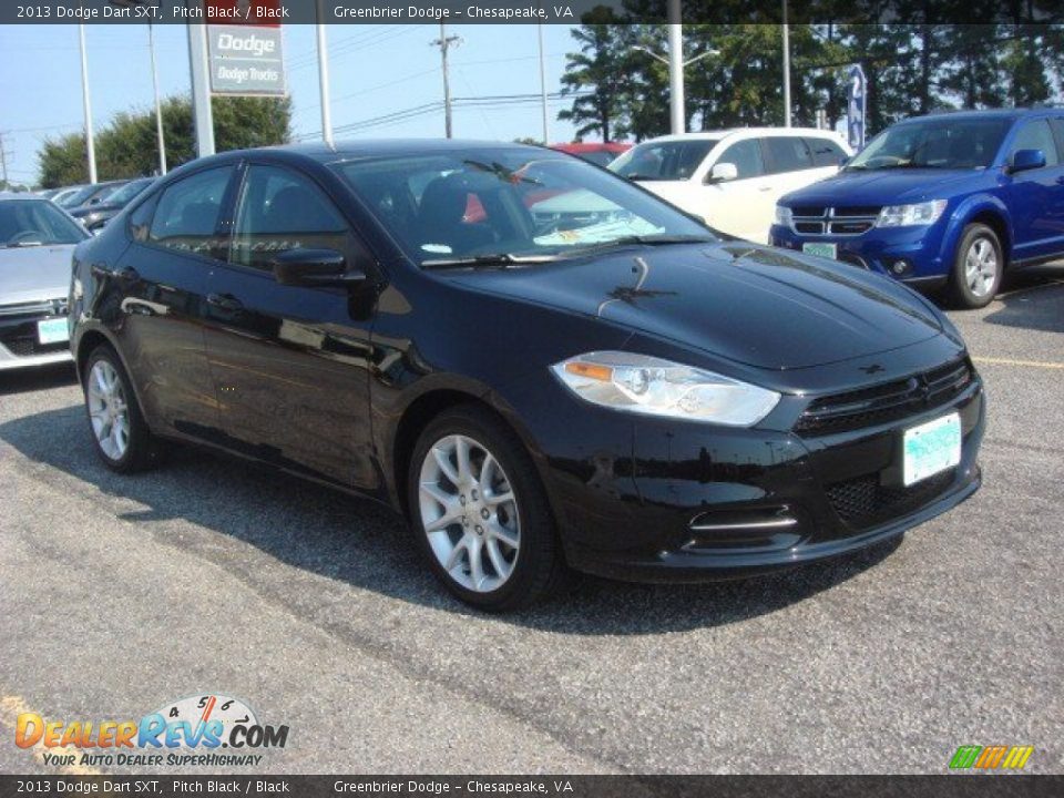 2013 Dodge Dart SXT Pitch Black / Black Photo #6