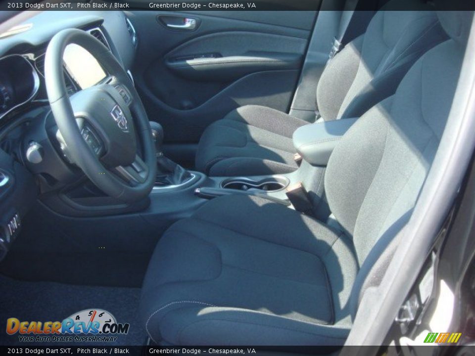 2013 Dodge Dart SXT Pitch Black / Black Photo #8