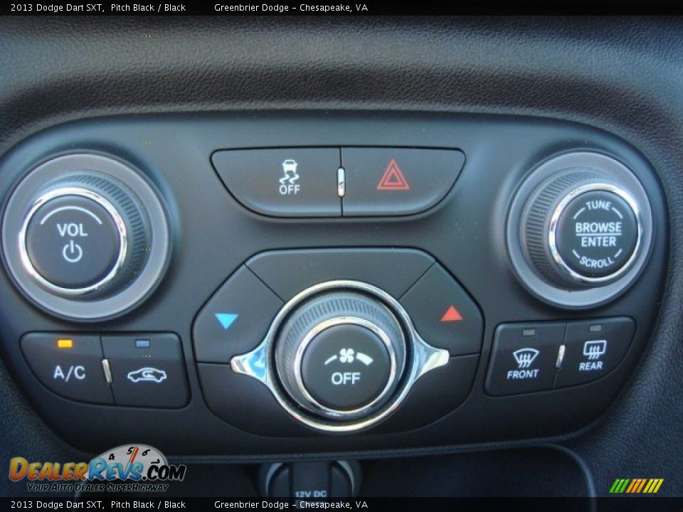 2013 Dodge Dart SXT Pitch Black / Black Photo #16