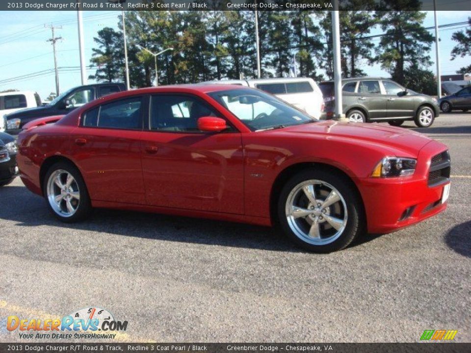 2013 Dodge Charger R/T Road & Track Redline 3 Coat Pearl / Black Photo #3