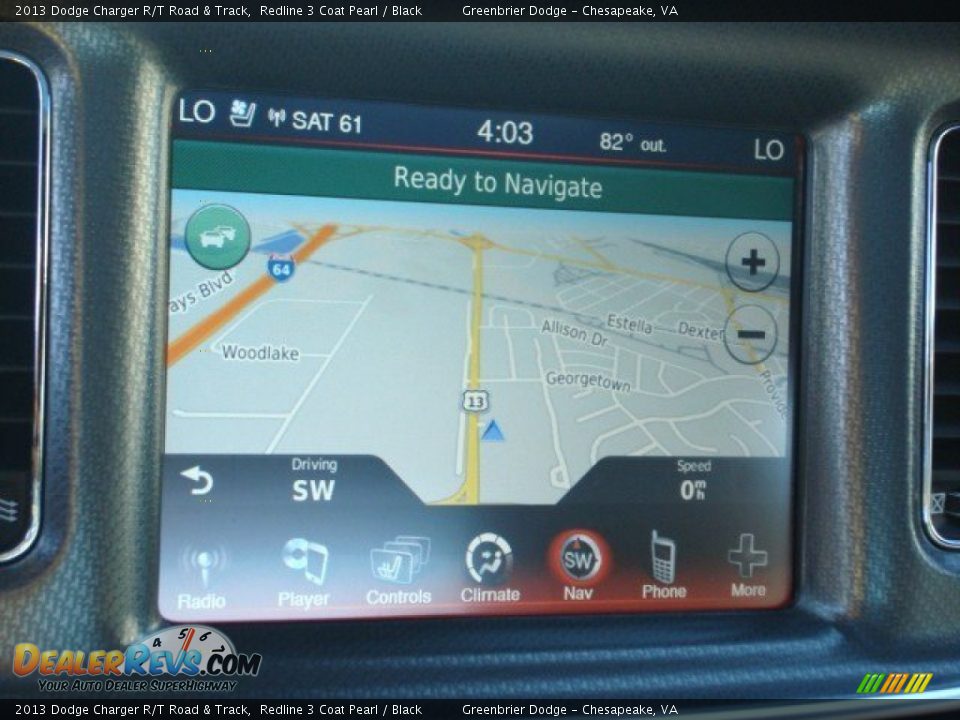 Navigation of 2013 Dodge Charger R/T Road & Track Photo #13