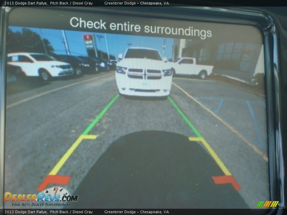 2013 Dodge Dart Rallye Pitch Black / Diesel Gray Photo #12