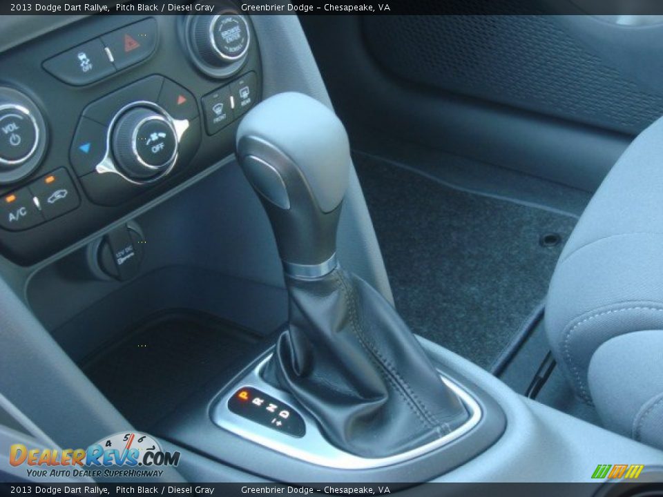 2013 Dodge Dart Rallye Pitch Black / Diesel Gray Photo #14