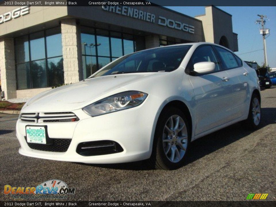 2013 Dodge Dart SXT Bright White / Black Photo #1