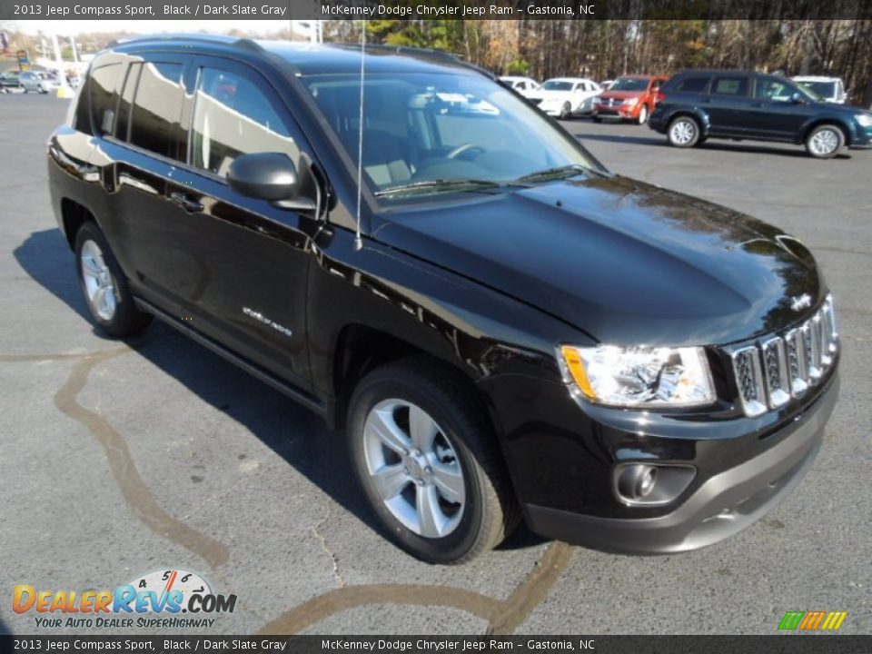 2013 Jeep Compass Sport Black / Dark Slate Gray Photo #1