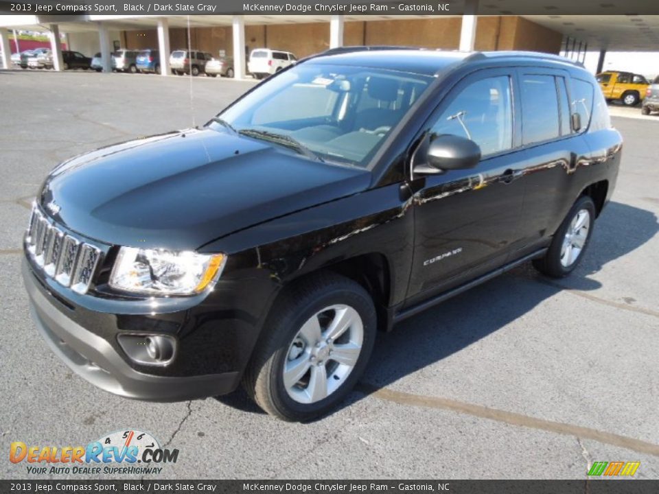 2013 Jeep Compass Sport Black / Dark Slate Gray Photo #2