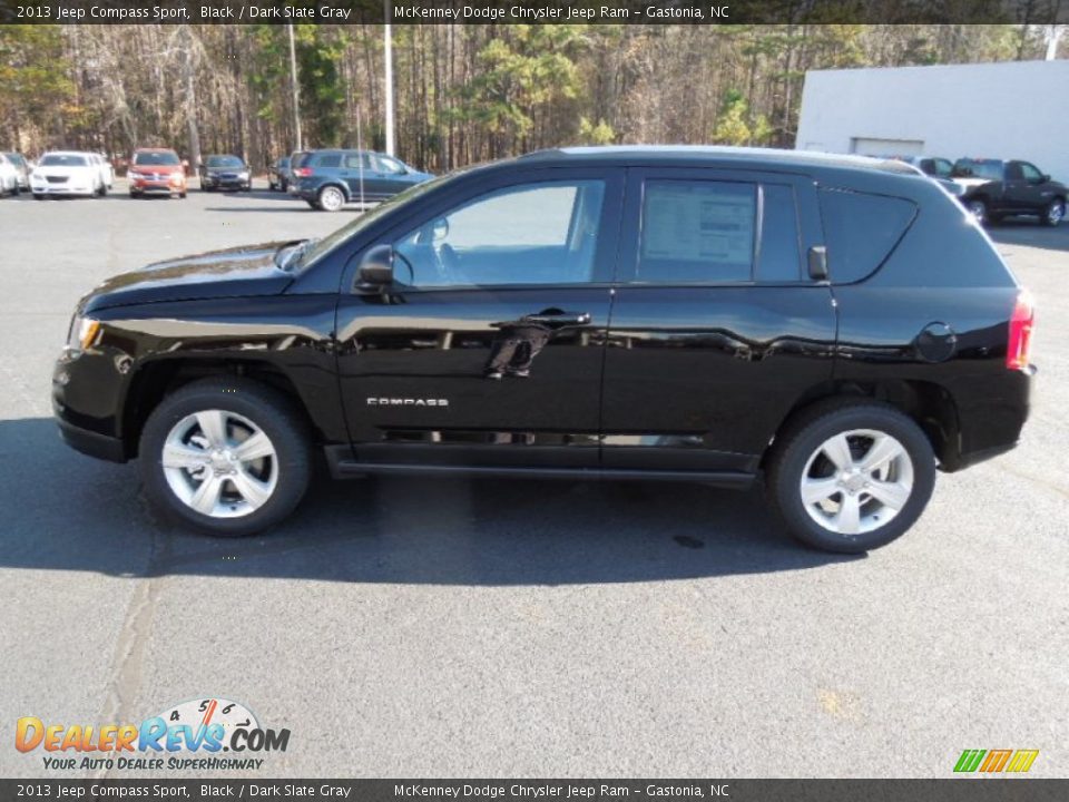 2013 Jeep Compass Sport Black / Dark Slate Gray Photo #3