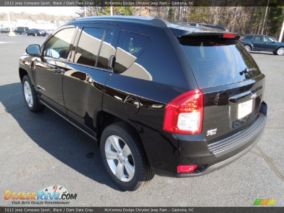 2013 Jeep Compass Sport Black / Dark Slate Gray Photo #4