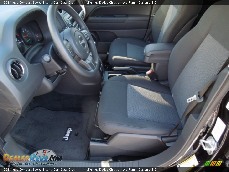 2013 Jeep Compass Sport Black / Dark Slate Gray Photo #7