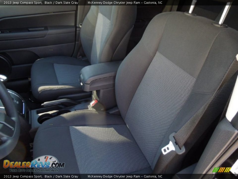 2013 Jeep Compass Sport Black / Dark Slate Gray Photo #8