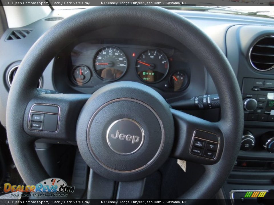 2013 Jeep Compass Sport Black / Dark Slate Gray Photo #13