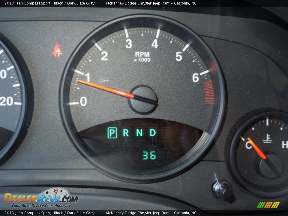 2013 Jeep Compass Sport Black / Dark Slate Gray Photo #14
