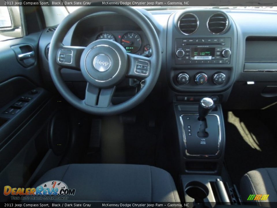 2013 Jeep Compass Sport Black / Dark Slate Gray Photo #16