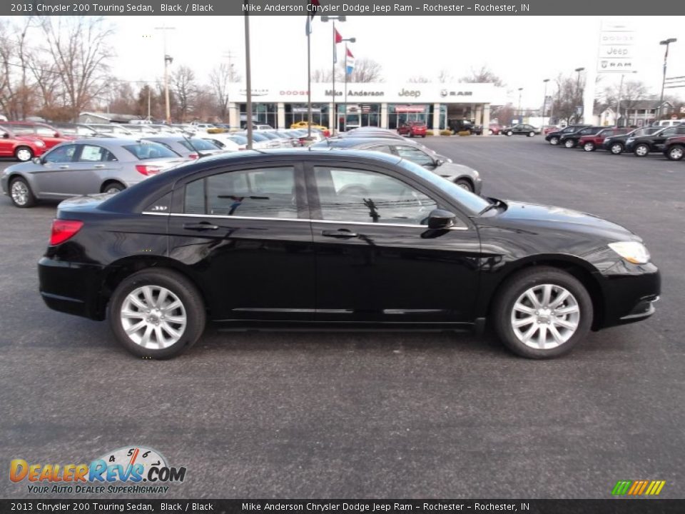 2013 Chrysler 200 Touring Sedan Black / Black Photo #2