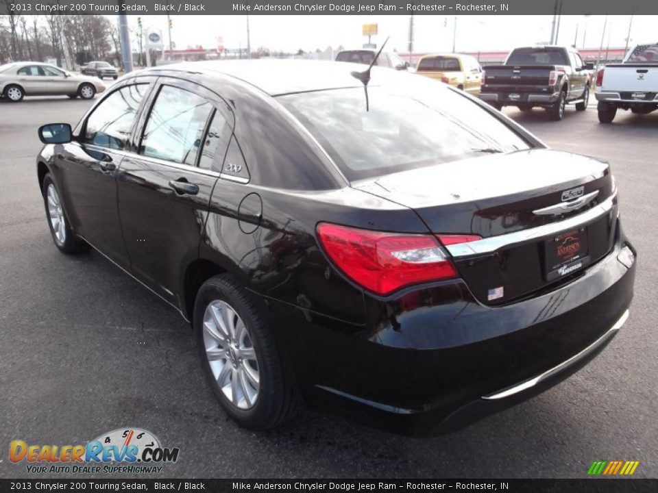 2013 Chrysler 200 Touring Sedan Black / Black Photo #3