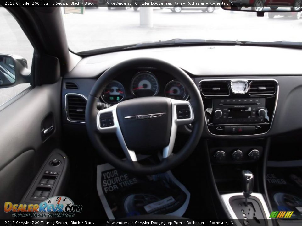 2013 Chrysler 200 Touring Sedan Black / Black Photo #4