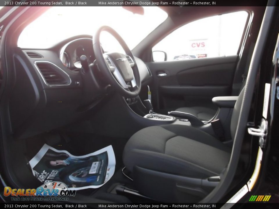 2013 Chrysler 200 Touring Sedan Black / Black Photo #5