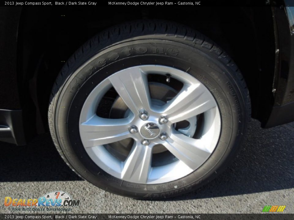 2013 Jeep Compass Sport Black / Dark Slate Gray Photo #22
