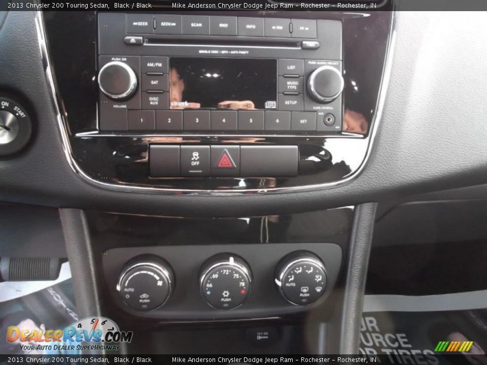 2013 Chrysler 200 Touring Sedan Black / Black Photo #6
