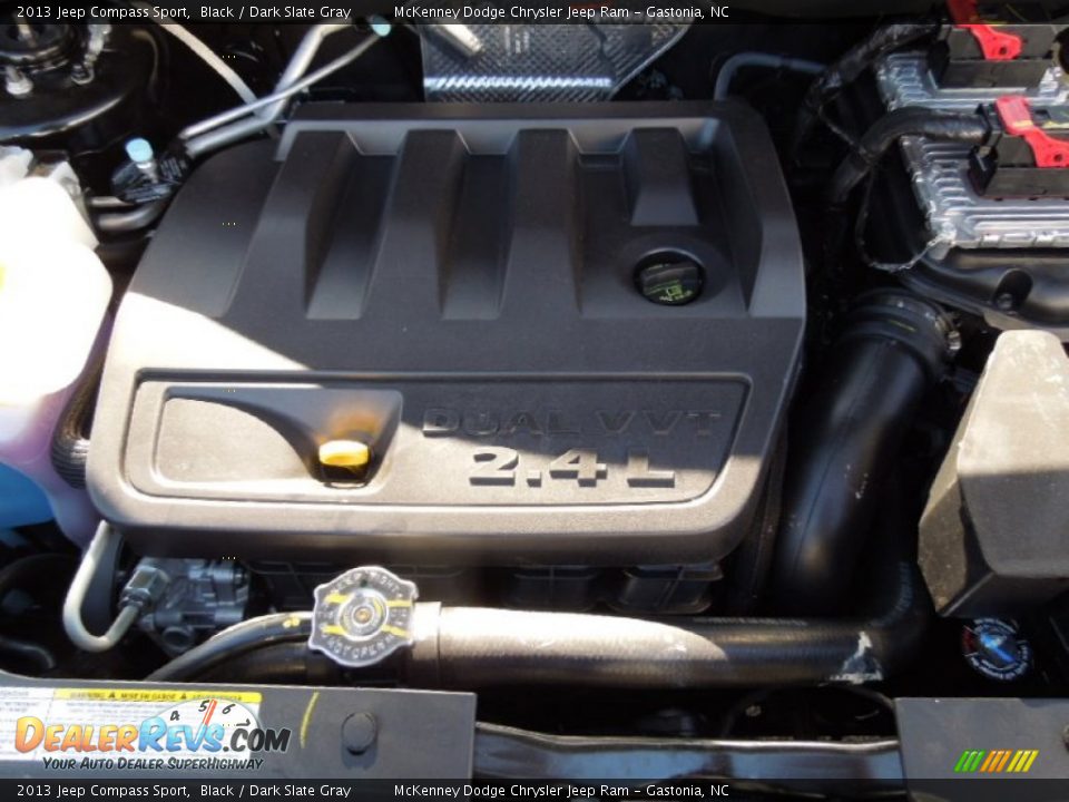 2013 Jeep Compass Sport Black / Dark Slate Gray Photo #23