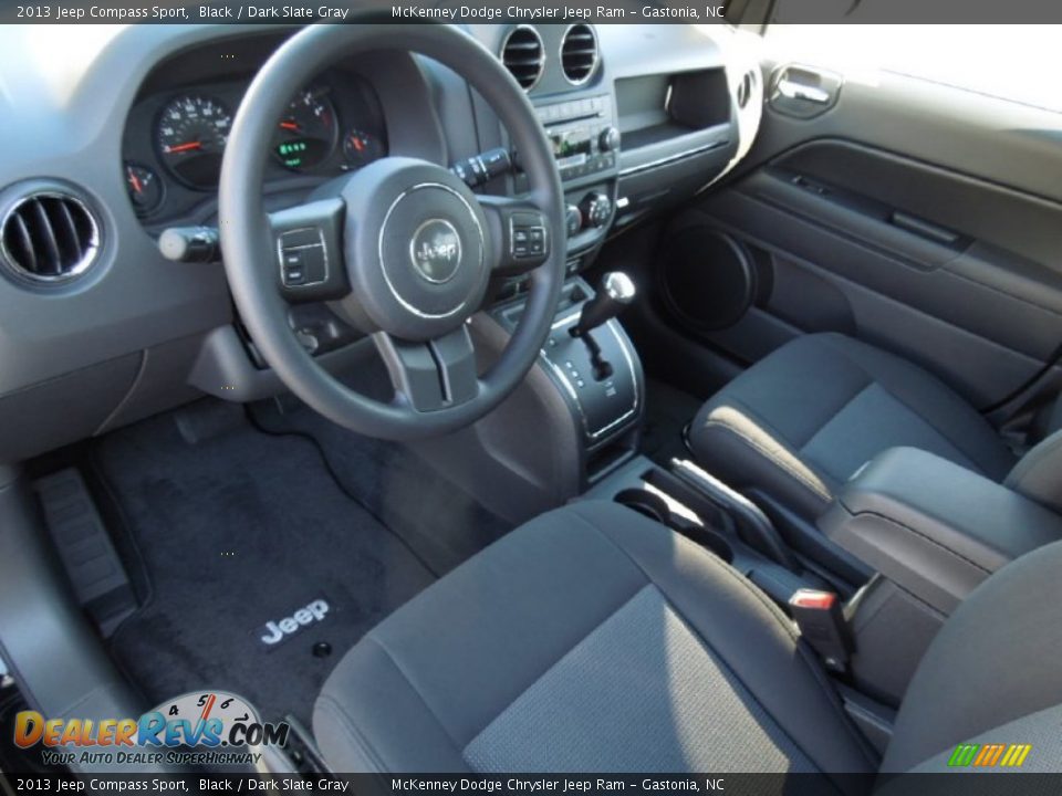 2013 Jeep Compass Sport Black / Dark Slate Gray Photo #24