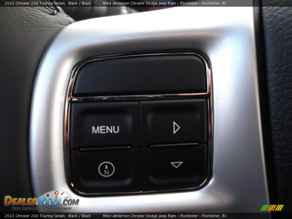 2013 Chrysler 200 Touring Sedan Black / Black Photo #10