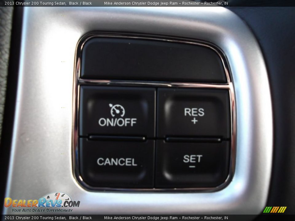 2013 Chrysler 200 Touring Sedan Black / Black Photo #11