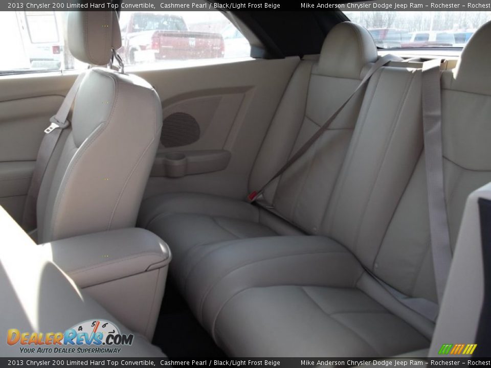 2013 Chrysler 200 Limited Hard Top Convertible Cashmere Pearl / Black/Light Frost Beige Photo #7