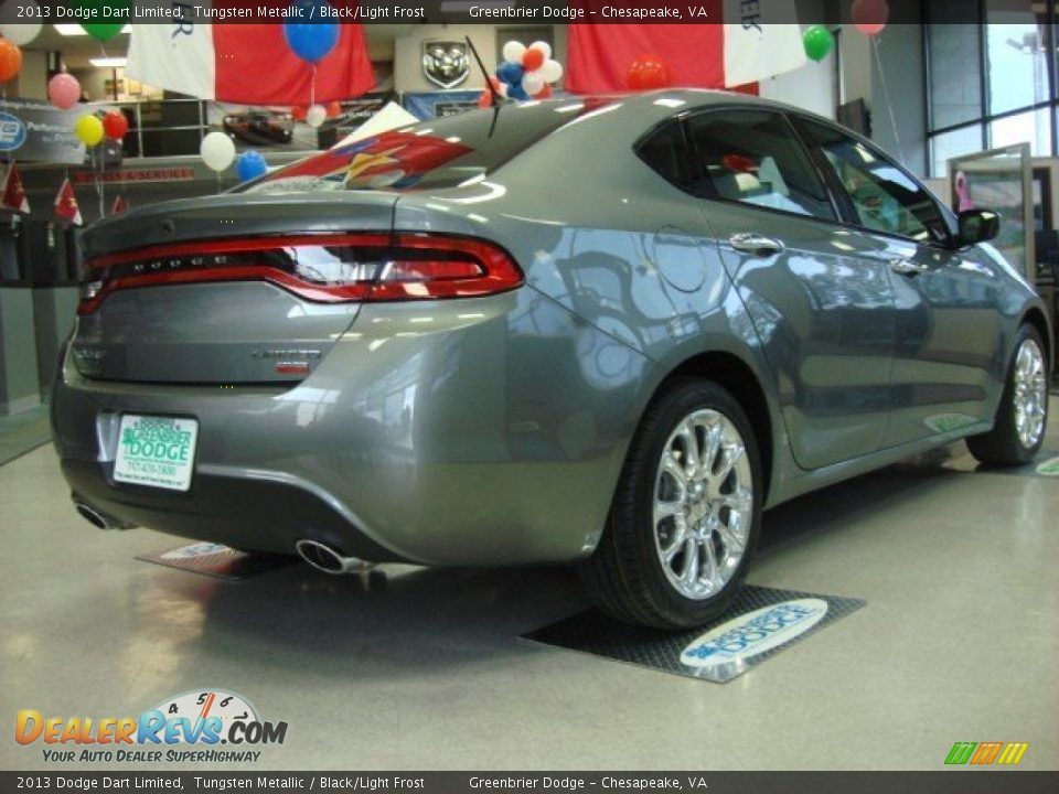 2013 Dodge Dart Limited Tungsten Metallic / Black/Light Frost Photo #3