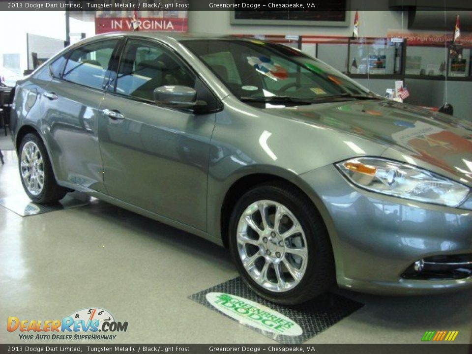 2013 Dodge Dart Limited Tungsten Metallic / Black/Light Frost Photo #4