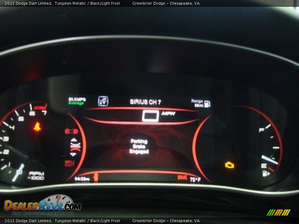 2013 Dodge Dart Limited Gauges Photo #10