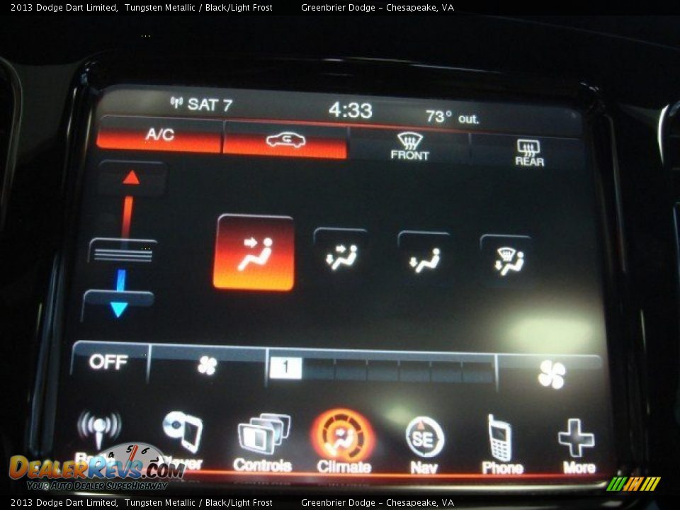 2013 Dodge Dart Limited Tungsten Metallic / Black/Light Frost Photo #12