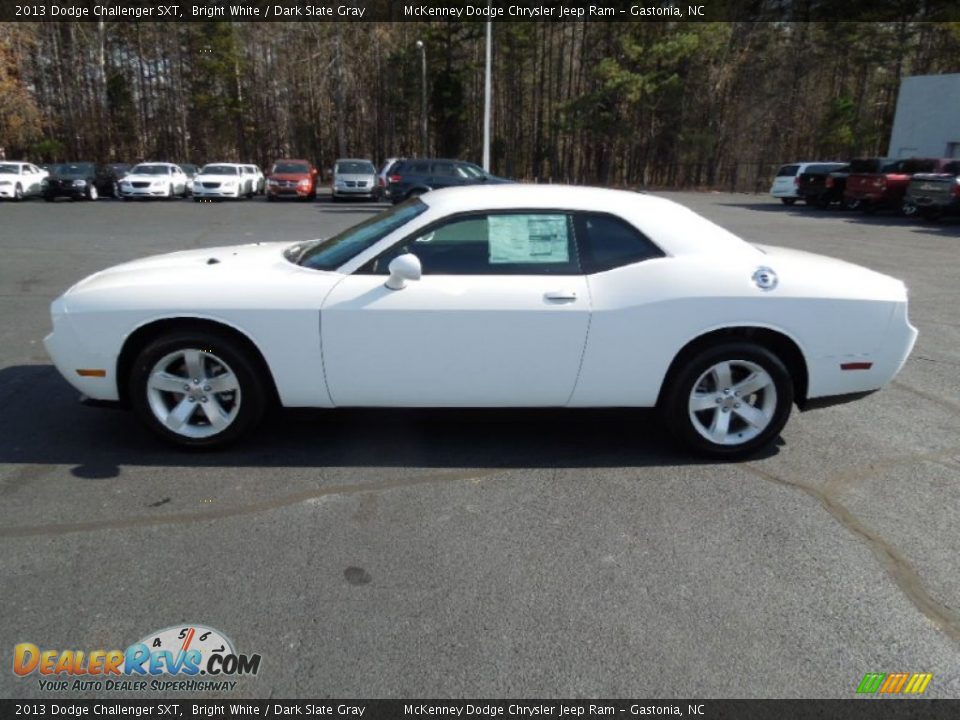 2013 Dodge Challenger SXT Bright White / Dark Slate Gray Photo #3