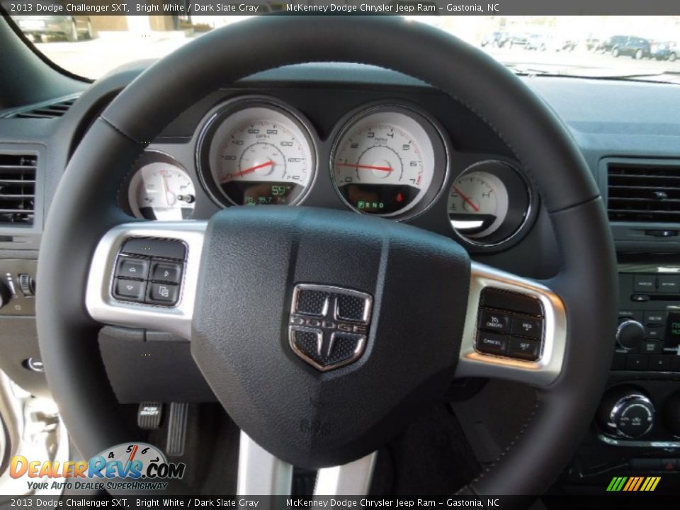 2013 Dodge Challenger SXT Bright White / Dark Slate Gray Photo #16