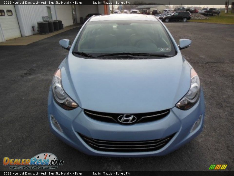 2012 Hyundai Elantra Limited Blue Sky Metallic / Beige Photo #3