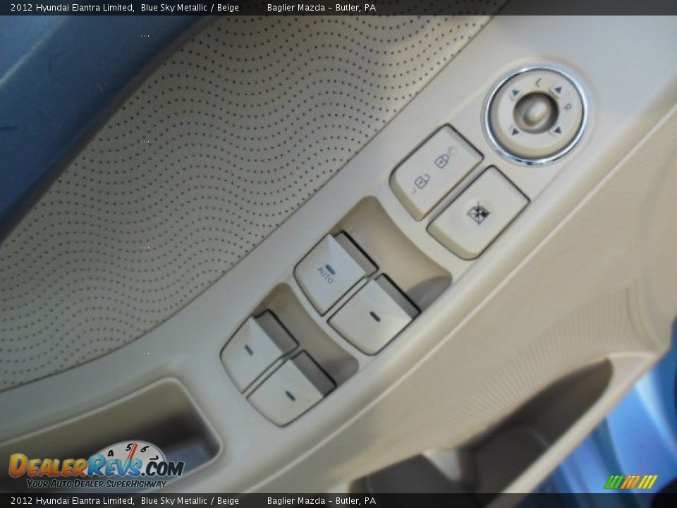 2012 Hyundai Elantra Limited Blue Sky Metallic / Beige Photo #15
