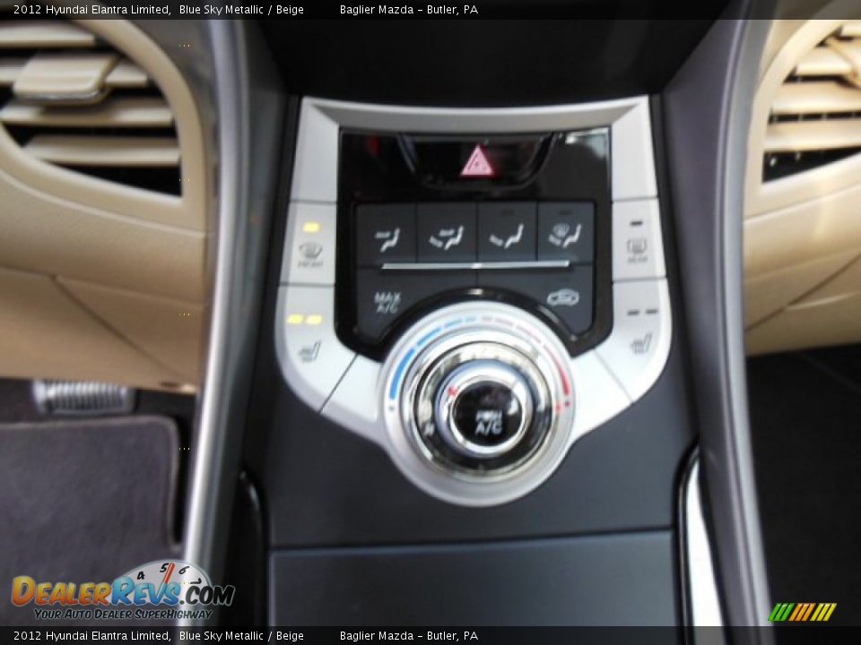 2012 Hyundai Elantra Limited Blue Sky Metallic / Beige Photo #18