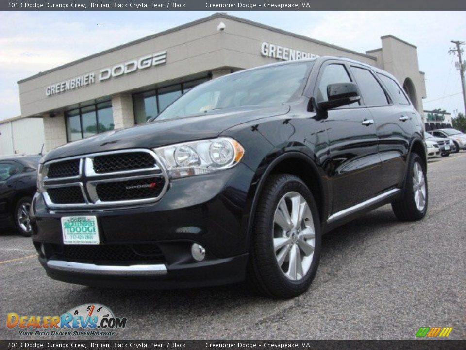 2013 Dodge Durango Crew Brilliant Black Crystal Pearl / Black Photo #1