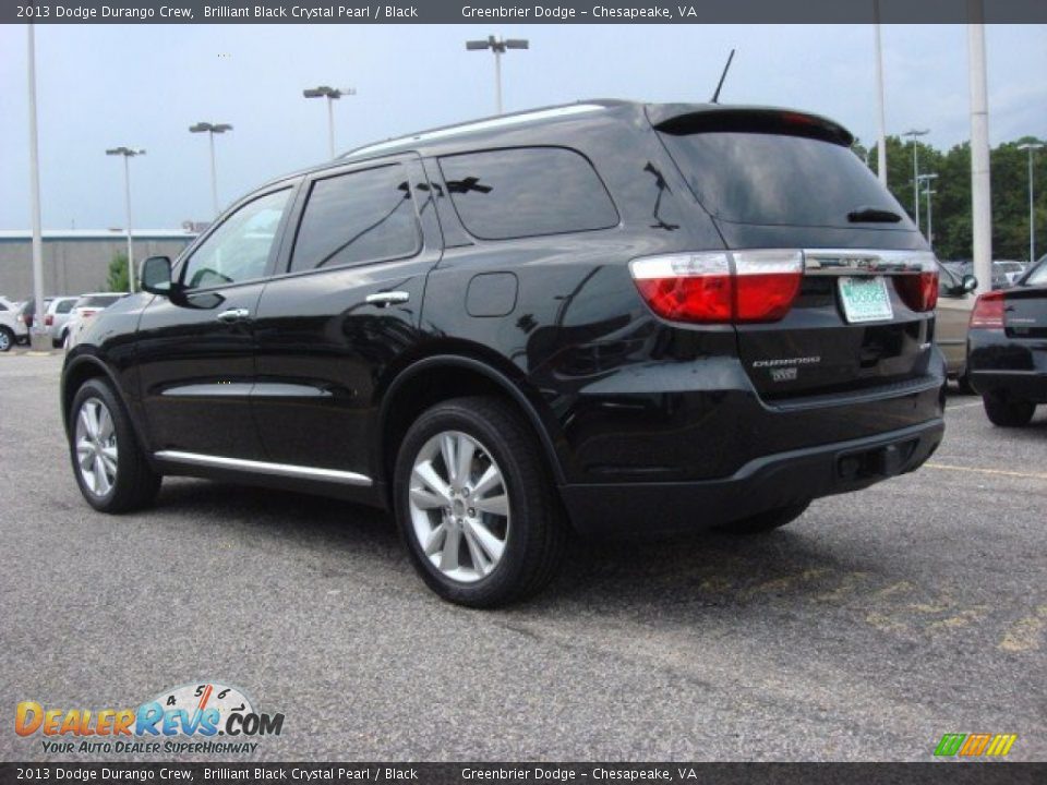 2013 Dodge Durango Crew Brilliant Black Crystal Pearl / Black Photo #2