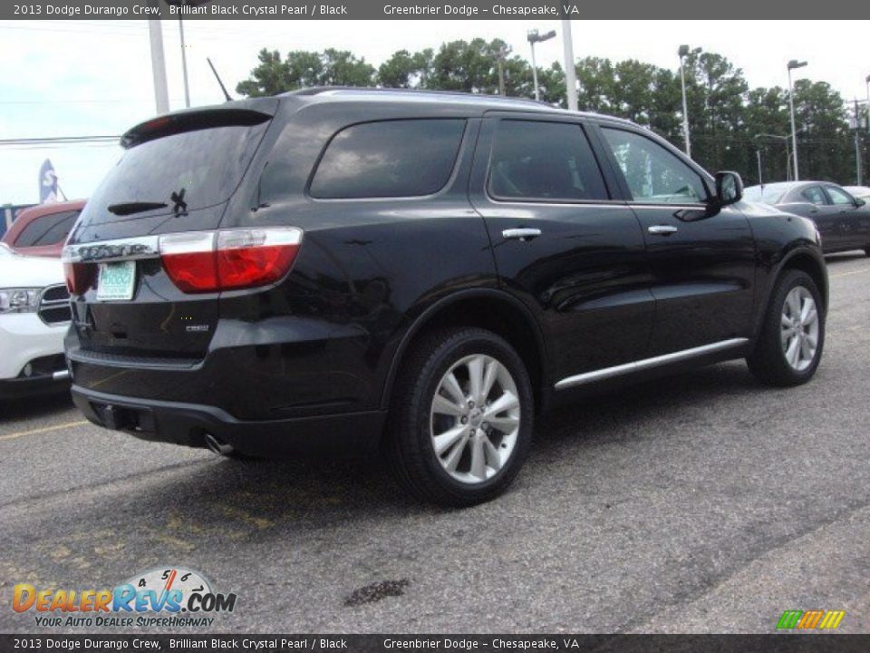 2013 Dodge Durango Crew Brilliant Black Crystal Pearl / Black Photo #3