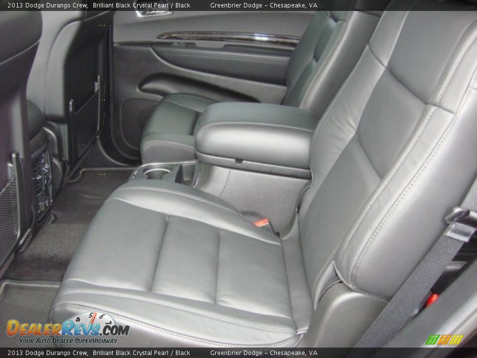 2013 Dodge Durango Crew Brilliant Black Crystal Pearl / Black Photo #8