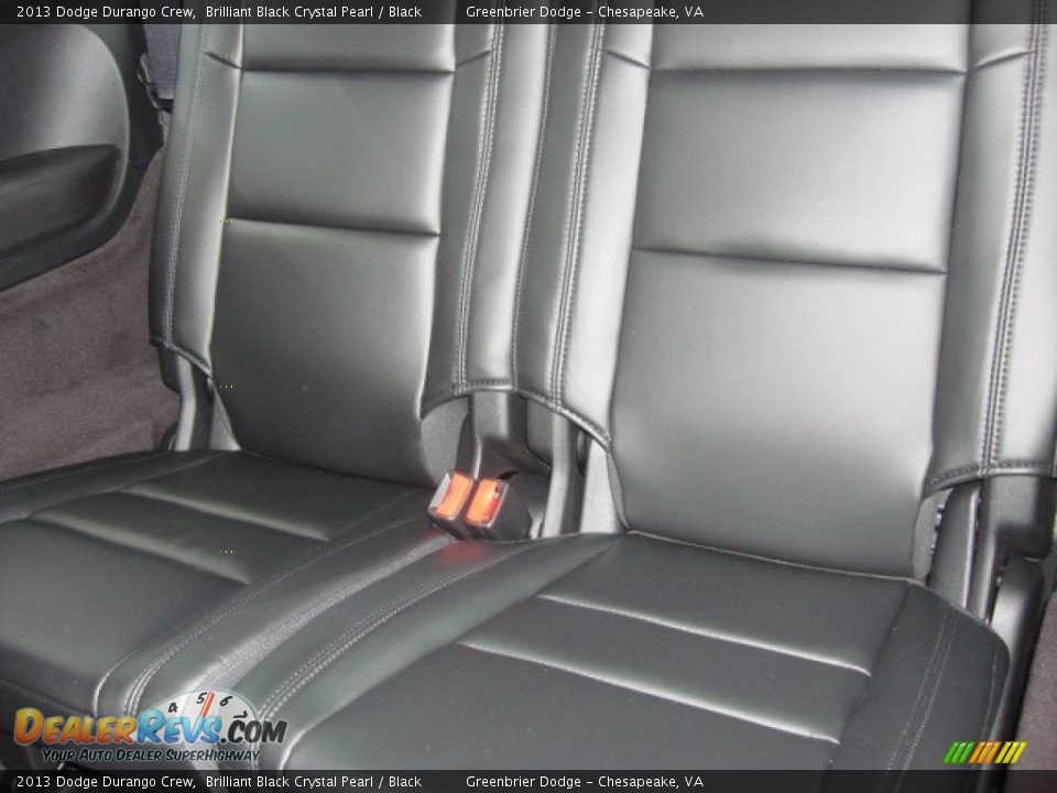 2013 Dodge Durango Crew Brilliant Black Crystal Pearl / Black Photo #9