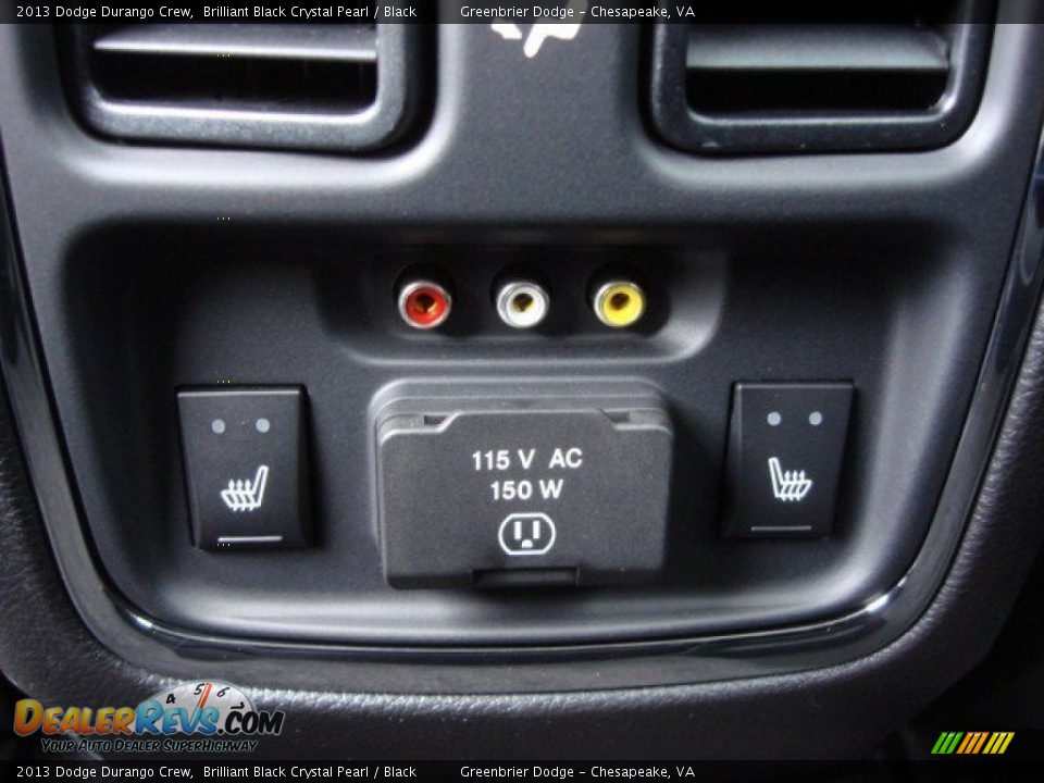 2013 Dodge Durango Crew Brilliant Black Crystal Pearl / Black Photo #11