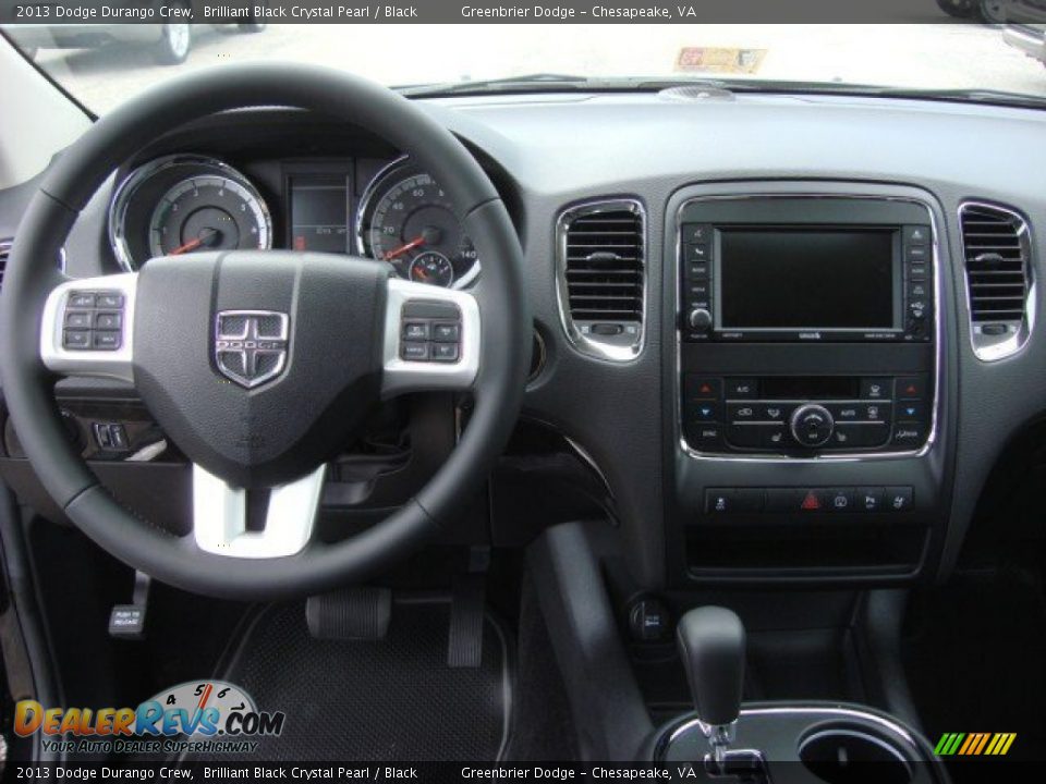 2013 Dodge Durango Crew Brilliant Black Crystal Pearl / Black Photo #12