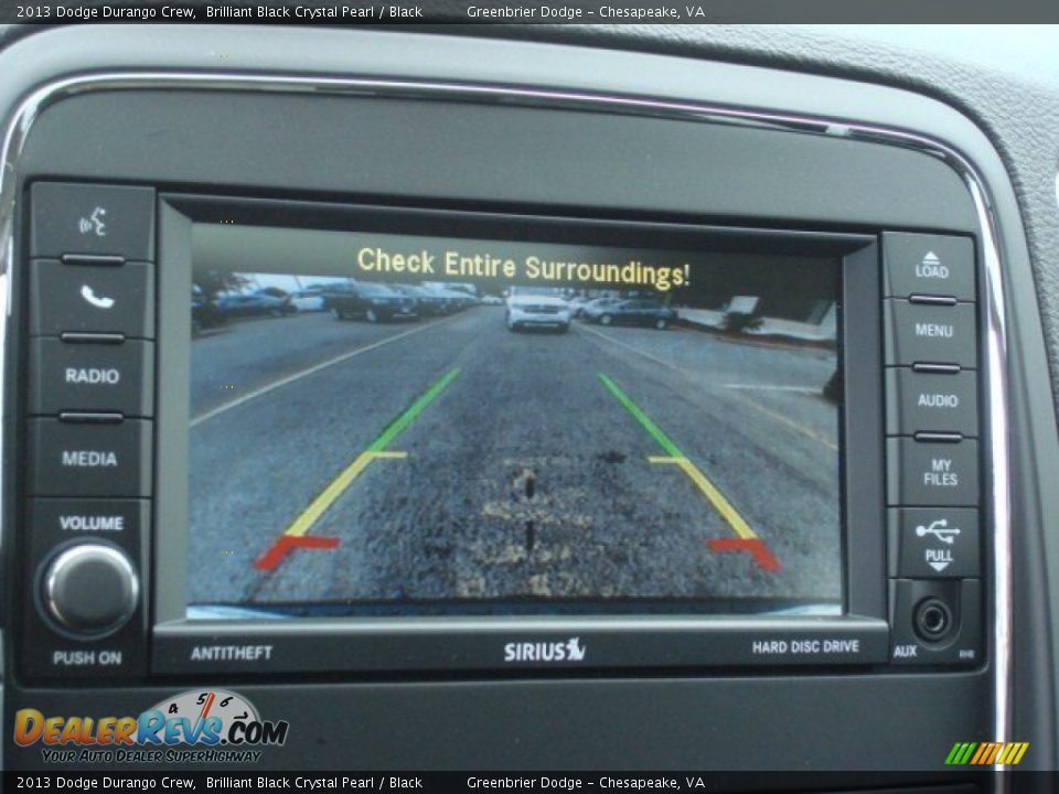 2013 Dodge Durango Crew Brilliant Black Crystal Pearl / Black Photo #16