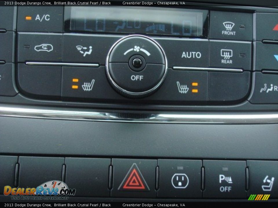 2013 Dodge Durango Crew Brilliant Black Crystal Pearl / Black Photo #17