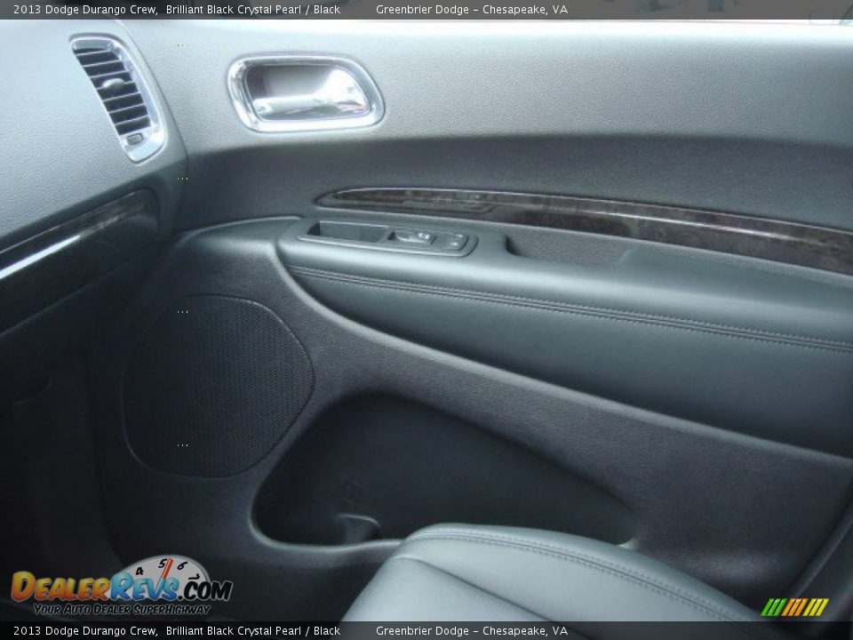 2013 Dodge Durango Crew Brilliant Black Crystal Pearl / Black Photo #20