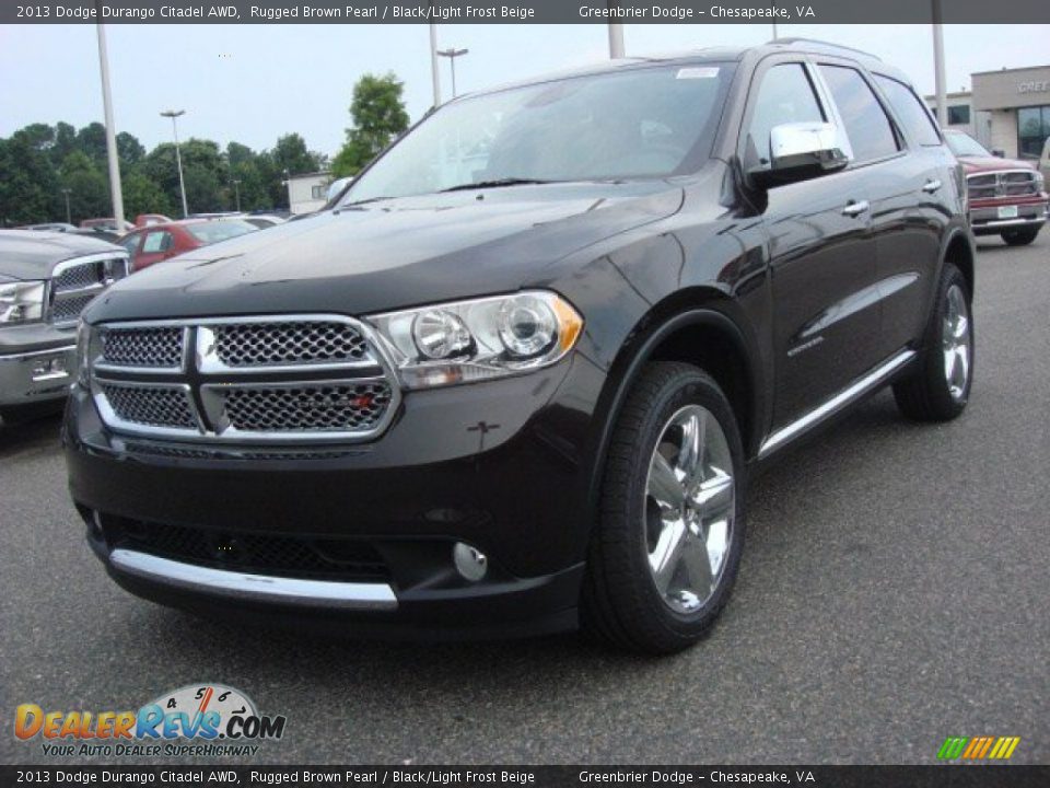 2013 Dodge Durango Citadel AWD Rugged Brown Pearl / Black/Light Frost Beige Photo #1