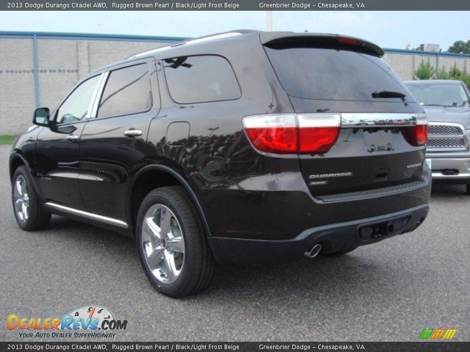 2013 Dodge Durango Citadel AWD Rugged Brown Pearl / Black/Light Frost Beige Photo #2